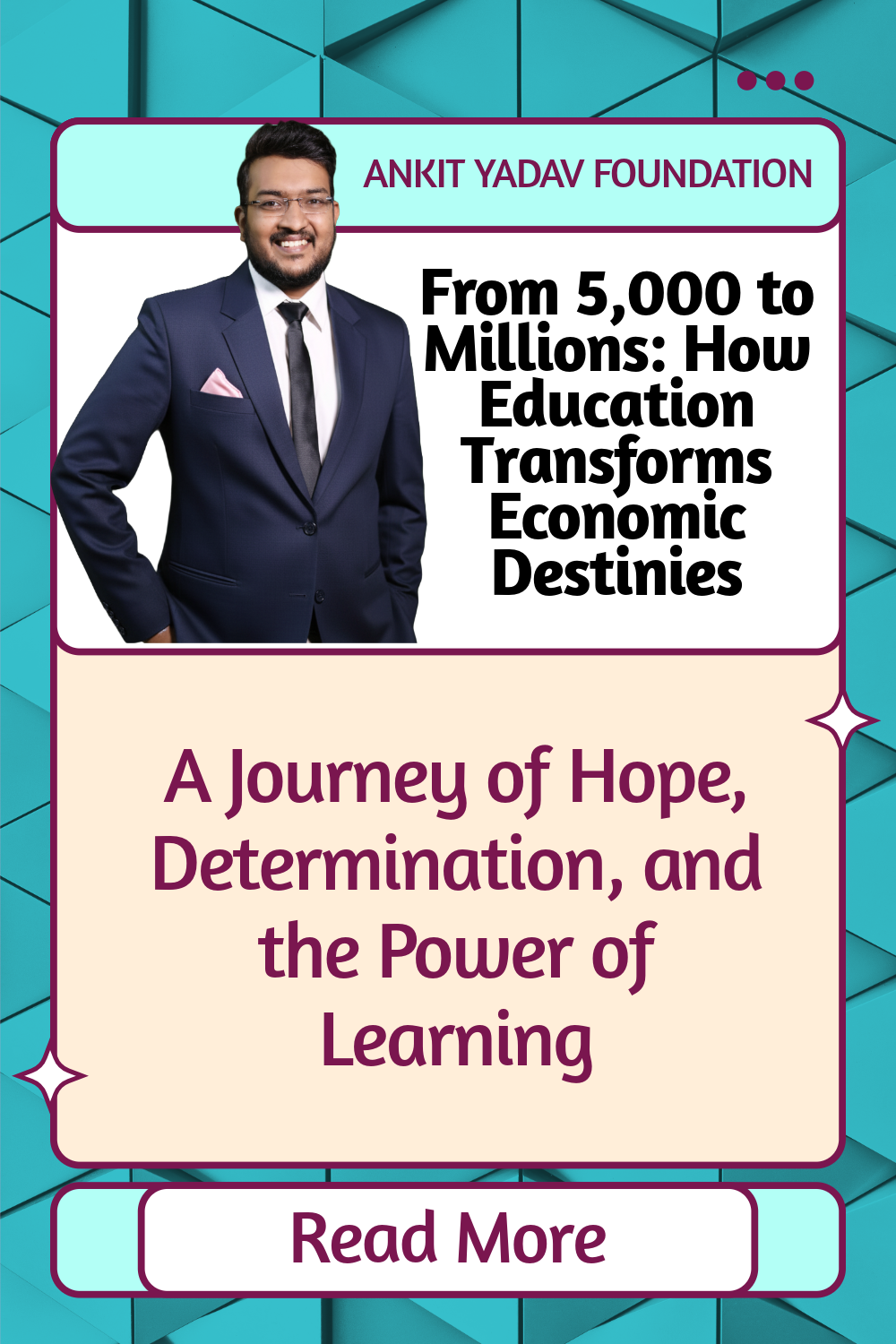 From ₹5,000 to Millions: How  Education Transforms Economic  Destinies